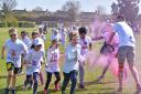 Elm Tree Primary School pupils embarked on a successful colour run. Picture: Mick Howes