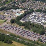 Mike Page's aerial view of Queen Elizabeth Hospital, King's Lynn