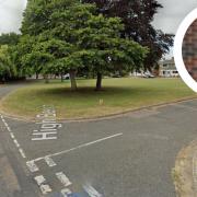 High Beech in Lowestoft. Inset, a Suffolk Constabulary officer. Picture: Google Images/Newsquest