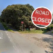 Halesworth Road in Reydon is closed after a crash