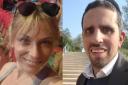 Britons Kate Leaman and Rabbi Michael Zaroovabeli who live in Tel Aviv and have described the ‘nerve-wracking’ experience of attacks from Iran (Kate Leaman/Rabbi Michael Zaroovabeli/PA)