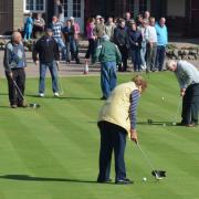 Action from a previous putting competition at Denes Oval in Lowestoft.