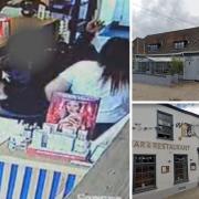 A minimum of six businesses were targeted by the same gang of thieves using the same distraction