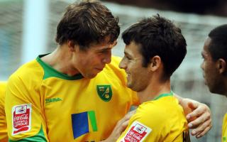 Norwich City legends - Grant Holt and Wes Hoolahan - will reunite once more this weekend in the Big C X1 that will take on a team from Help Delete Cancer. Picture: Newsquest Library