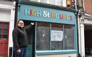 Katie Sandford, outside High Street Hounds, which is opening at 66, High Street in Lowestoft. Picture: Mick Howes