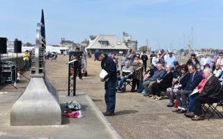 Tributes were paid to fishermen who lost their lives at sea during a special service in Lowestoft. Picture: Mick Howes