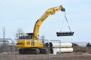 The Lowestoft pipeline relocation scheme is continuing.