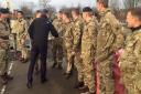 Light Dragoons are thanked by Prime Minister David Cameron for their help in flood affected areas in the north of England