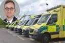 Tom Abell (inset) has been appointed chief executive of the East of England Ambulance Service