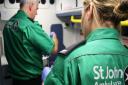 St John Ambulance staff at work.