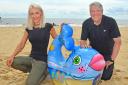 Launch of the Find Freddie the Fish trail on Lowestoft beach. Picture: Mick Howes