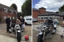 Gilbert Baird (in the left picture) and Margaret Ellis enjoyed their trip on the special trike