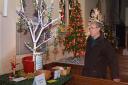 The Christmas tree festival drew people to Somerleyton church
