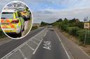 Four people were injured in a crash on the A146