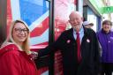 Jess Asato and Charles Clarke open the new town centre office in Lowestoft. Picture: Lowestoft Labour Party
