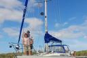 Mike Beech and his wife Helen are stranded in the Bahamas, after a lightning bolt destroyed almost all of their boat's electrical equipment. Picture: PA Real Life