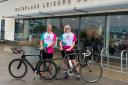 Luka Oberstar and Chloe Bagley outside Waterlane Leisure Centre in Lowestoft. Picture: Waterlane Leisure Centre