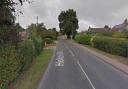The man became stuck underneath the tractor in Holton Road, near Halesworth