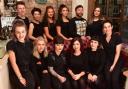 Millie Stammers with her team at Millie Rose Hair and Beauty. Picture: NICK BUTCHER.