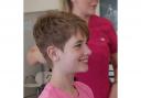 Keianna Strevens cuts hair to raise money for Cancer Research UK