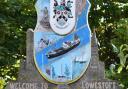 The welcome to Lowestoft town sign.