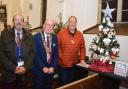Judges Kessingland Parish Council chairman David Boyle, Alan Green, the mayor of Lowestoft, and Mark Murphy from BBC Radio Suffolk.