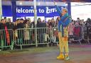Lowestoft's 'favourite' panto star Terry Gleed - pictured at the lights switch-on event earlier this month - has been honoured.