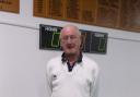 Roger McGee. Over 60s captain and Lowestoft Railway Bowls Club member for 34 years so far.