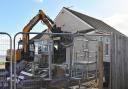 Demolition of a treasured clifftop home at Pakefield.