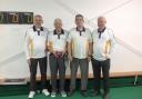 The over 60s home team - L/R: Terry Thacker, Ron Fulker, Bernie Earles and Brian Chilvers.