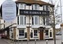 Mossy's, sited at The Harbour Inn, in Lowestoft. Inset: The notice listing the application for summary review of a premises licence. Picture: Newsquest