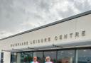 Luka Oberstar and Chloe Bagley outside Waterlane Leisure Centre in Lowestoft. Picture: Waterlane Leisure Centre