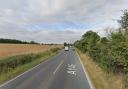Two people were taken to hospital after a crash on the A146
