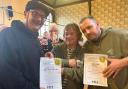 Green Jack Brewery in Lowestoft celebrates Gold for Baltic Trader and Bronze for Ripper at the Great British Beer Festival Winter. Picture: Green Jack Brewery
