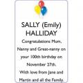 SALLY (Emily) HALLIDAY