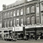 The former Tuttles building in Lowestoft in 1972.