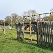 Wooden fencing at Rosedale Park in Lowestoft has been damaged.