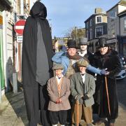 Characters from 'A Christmas Carol' roam the streets of Lowestoft.