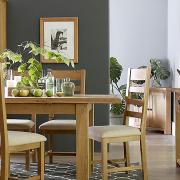 The Norfolk Oak dining collection has an extending table which is ideal for special occasions