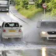 Roads are likely to flood due to the heavy rain
