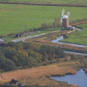 Norfolk from the air during the autumn sunshine. Horsey Mill.PHOTO BY SIMON FINLAY