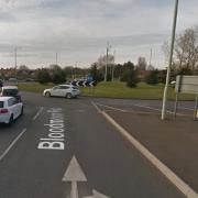 The collision happened at Bloodmoor roundabout in Lowestoft.