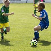 Will Ebony Wiseman, left, be able to help extend Norwich's run in the WPL Cup? Picture: SARAH JAMES