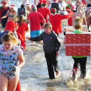A previous Christmas Day Swim in Lowestoft.