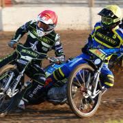 Witches number one Jason Crump leads the way in the opening heat, from Adam Ellis and Troy Batchelor when the Witches beat Sheffield at Foxhall earlier this season - one of only two wins they have had so far.