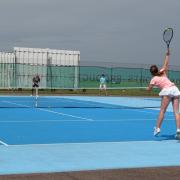 Action from a previous Lowestoft and District Tennis League championships at Denes Oval in Lowestoft - which is set to benefit from a renovation project. Picture: Courtesy of Andrew Turner/Lowestoft Town Tennis Club