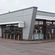 The Costa Coffee store on the North Quay Retail Park in Lowestoft.