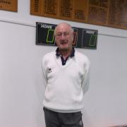 Roger McGee. Over 60s captain and Lowestoft Railway Bowls Club member for 34 years so far.