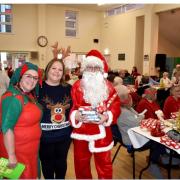 The Kingsley Home Care team in festive spirits. Emma Knights, left, Nikki Biggs and volunteer Jane Johnston.