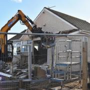 Demolition of a treasured clifftop home at Pakefield.